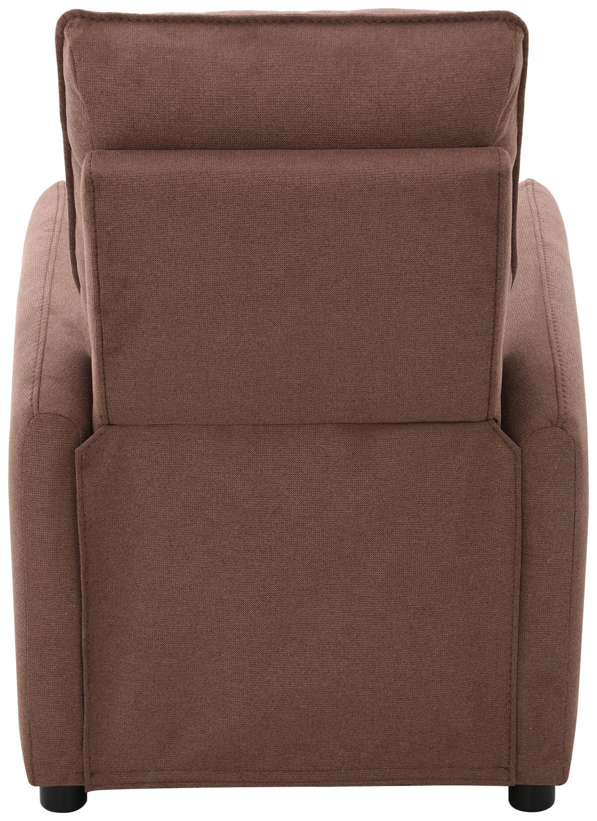 Fotoliu Pentru Televizor din lemn, metal, plastic, textil, maro - maro/negru, Konventionell, plastic/lemn (74/101/95cm) - Carryhome