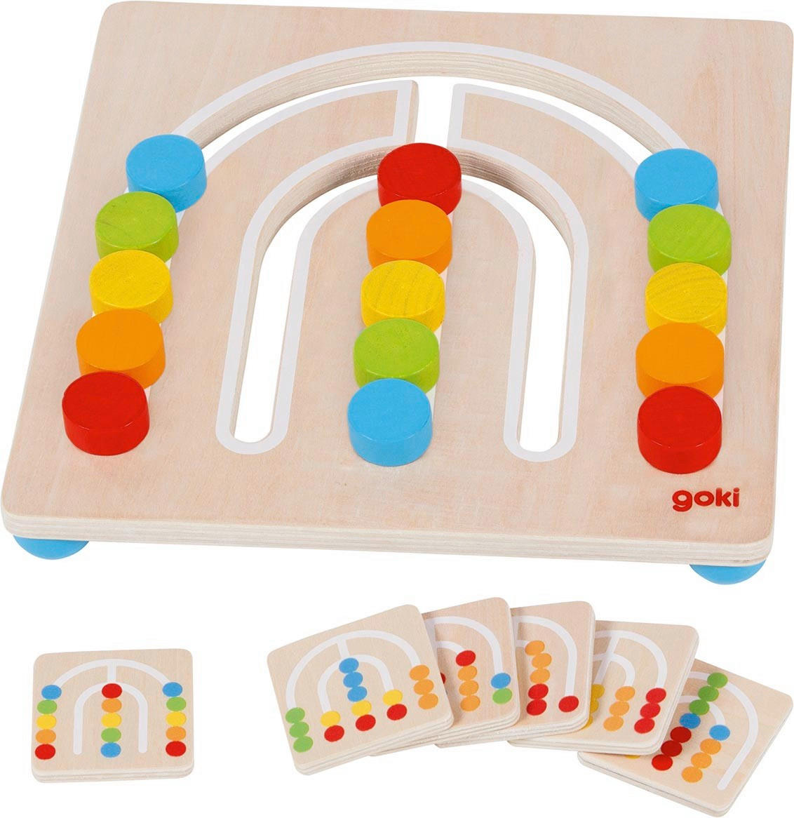 EDUKATIVNA IGRA   - Design, drvo (21/21/3,8cm) - Goki