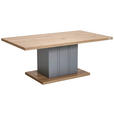COUCHTISCH 115/65/46 cm rechteckig Grau, Eiche Artisan  - Eiche Artisan/Grau, KONVENTIONELL, Holzwerkstoff (115/65/46cm) - Hom`in