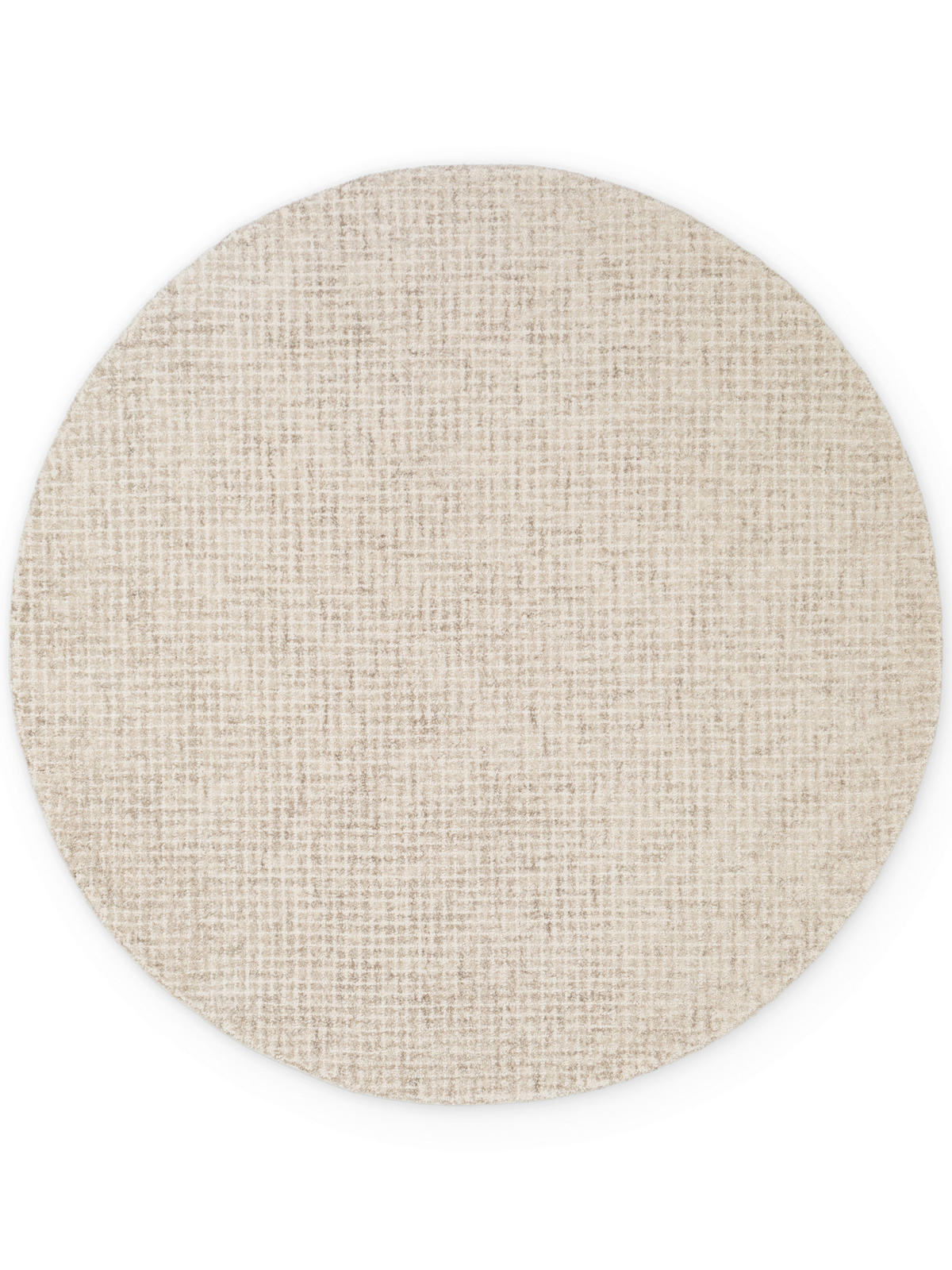 WOLLTEPPICH Wohnzimmer 160 cm Eloise Creme, Grau rund  - Creme/Grau, Basics, Textil (160cm) - Hanse Home