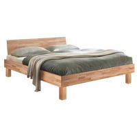BETT 200/200 cm  in Kernbuche  - Buchefarben/Kernbuche, Natur, Holz (200/200cm) - Hasena