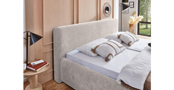 POLSTERBETT 240/200 cm,  in Creme,  - Creme, Design, Textil (240/200cm) - Xora