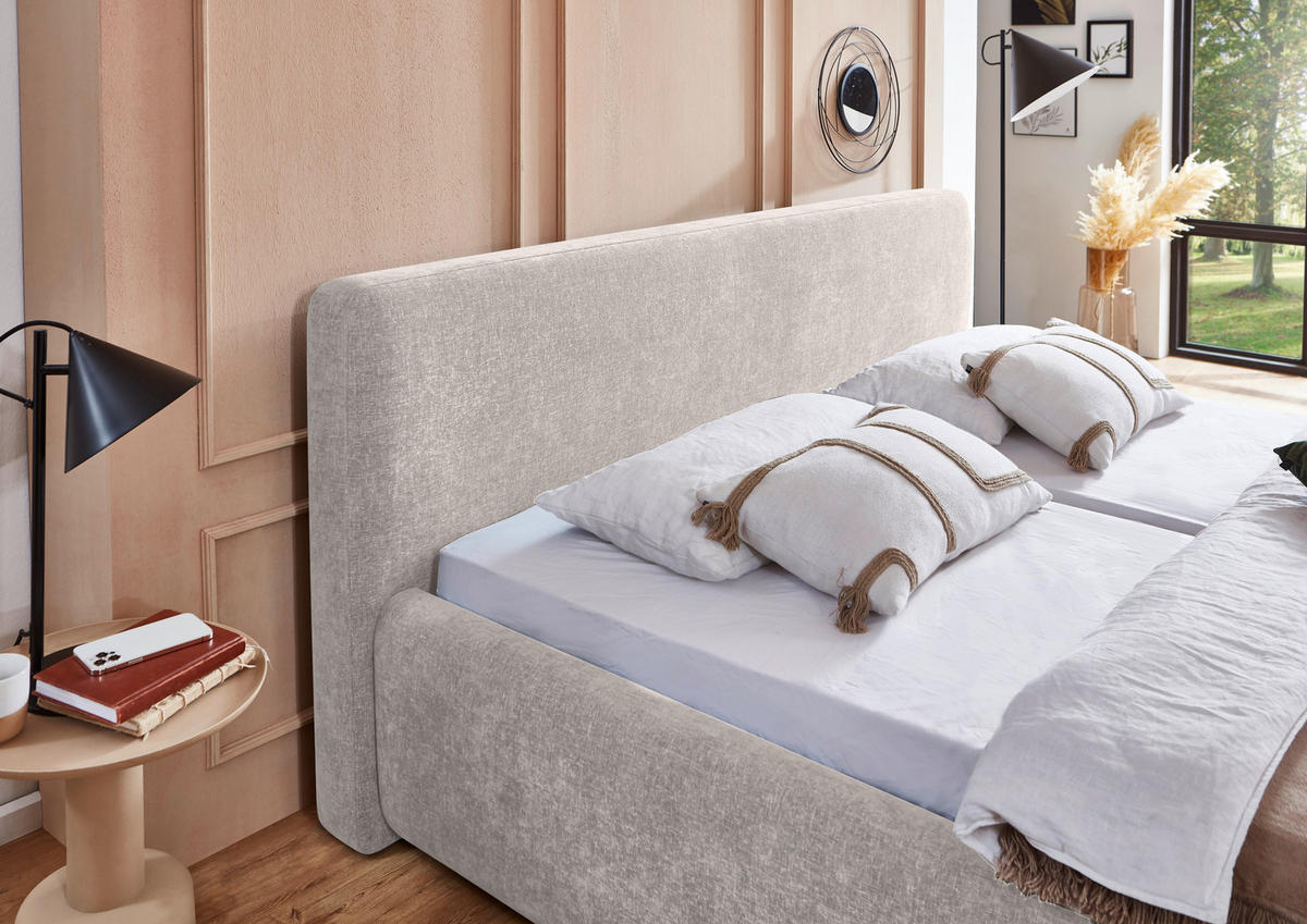 POLSTERBETT 240/200 cm,  in Creme,  - Creme, Design, Textil (240/200cm) - Xora