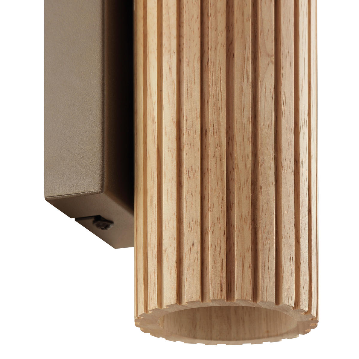 WANDLEUCHTE LAKEWOOD 9,5/20/7 cm  - Braun, Design, Holz/Metall (9,5/20/7cm)