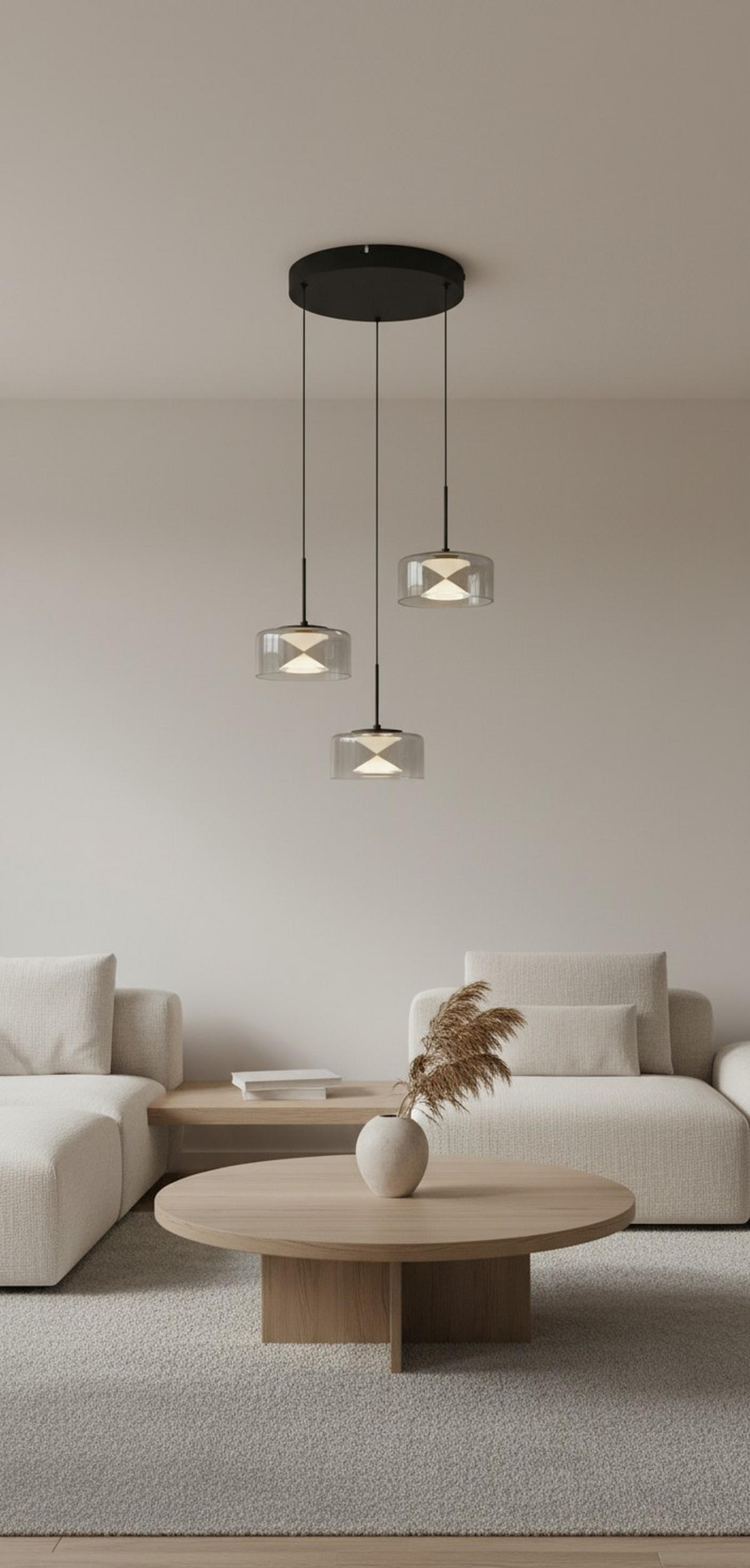 HÄNGELEUCHTE 40/150 cm   - Klar/Opal, Design, Glas/Kunststoff (40/150cm) - Collet's Monde