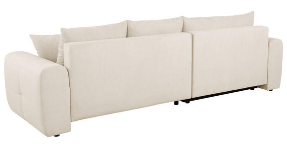 ECKSOFA in Velours Beige  - Beige/Schwarz, KONVENTIONELL, Kunststoff/Textil (168/298cm) - Carryhome