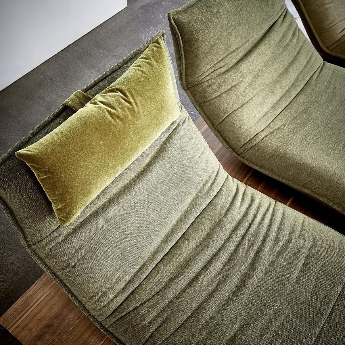 ECKSOFA in Flachgewebe Grün  - Schwarz/Grün, Natur, Holz/Textil (162/320cm) - Koinor