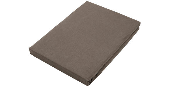 SPANNLEINTUCH 150/200 cm Jersey  - Braun, Basics, Textil (150/200cm) - Novel