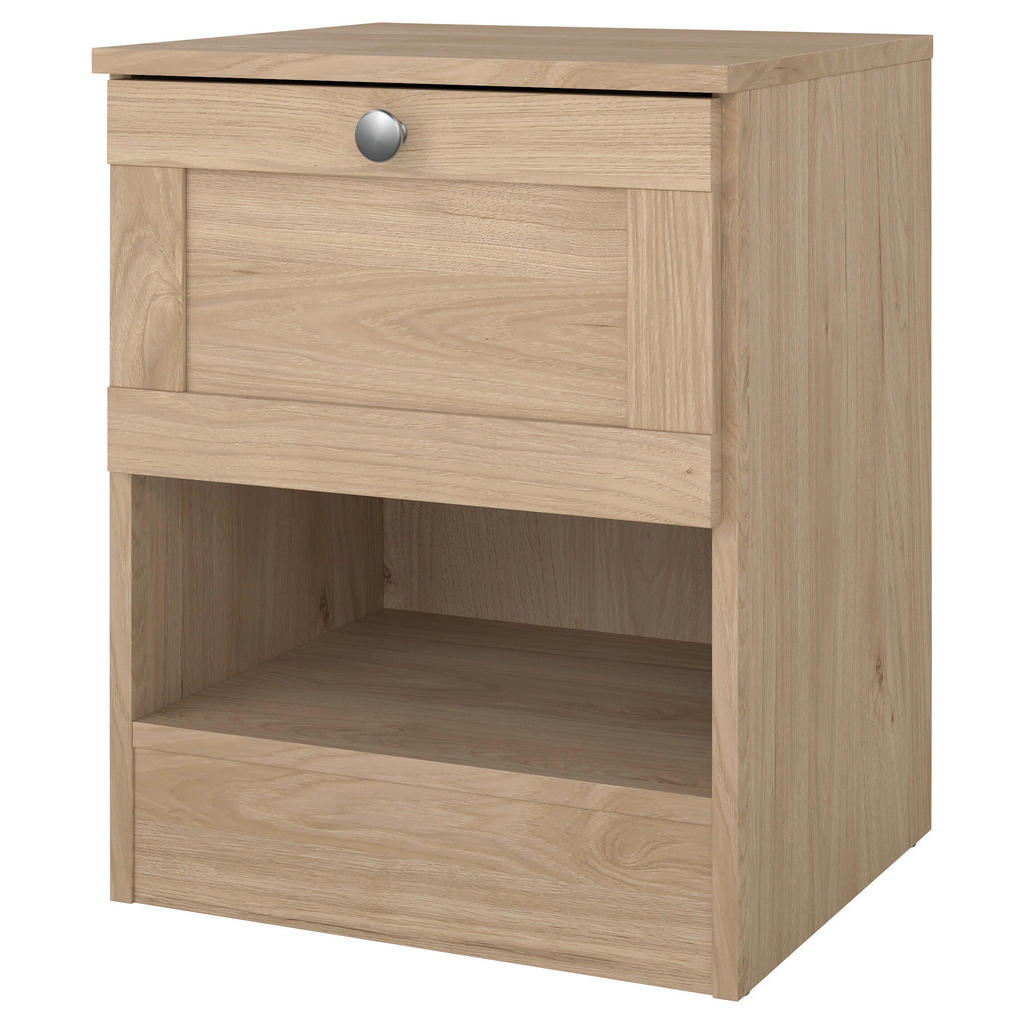 Thumbnail - Mid.you Nachtschrank, Eiche, Metall, Holzoptik, 1 Schubladen, 40.2x51.2x36 cm, FSC Mix, Made in Denmark, Typenauswahl, S...