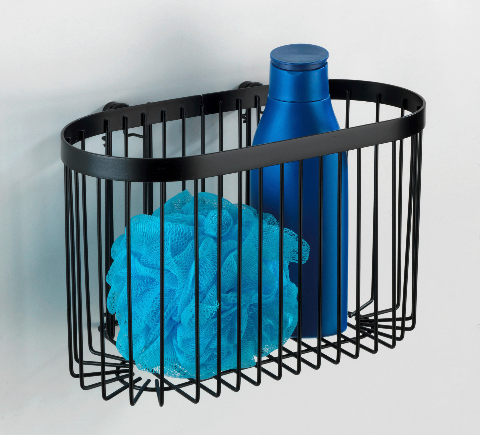 DUSCHKORB - Schwarz, Basics, Metall (27/17/15cm) - Wenko