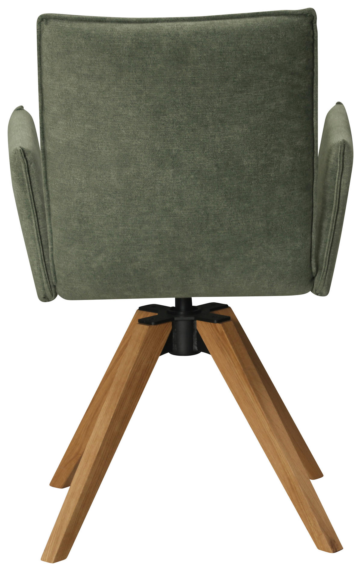 ARMLEHNSTUHL  in Samt  - Eichefarben/Grün, Konventionell, Holz/Textil (64/91/61cm) - Moderano