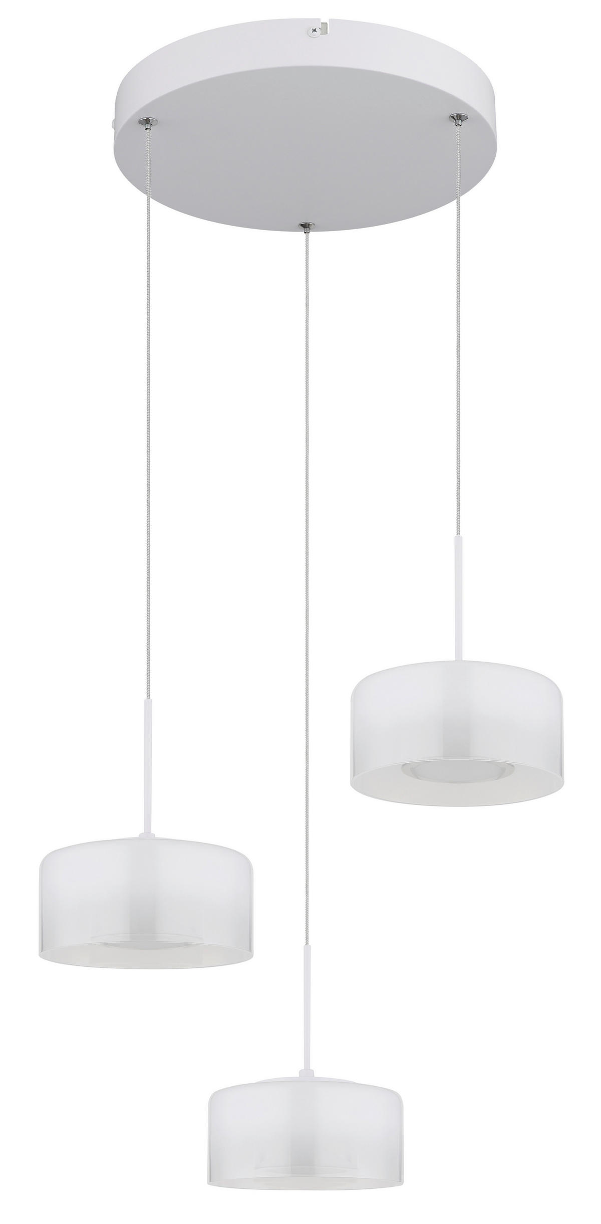 HÄNGELEUCHTE 40/150 cm  - Klar/Opal, Design, Glas/Kunststoff (40/150cm) - Collet's Monde