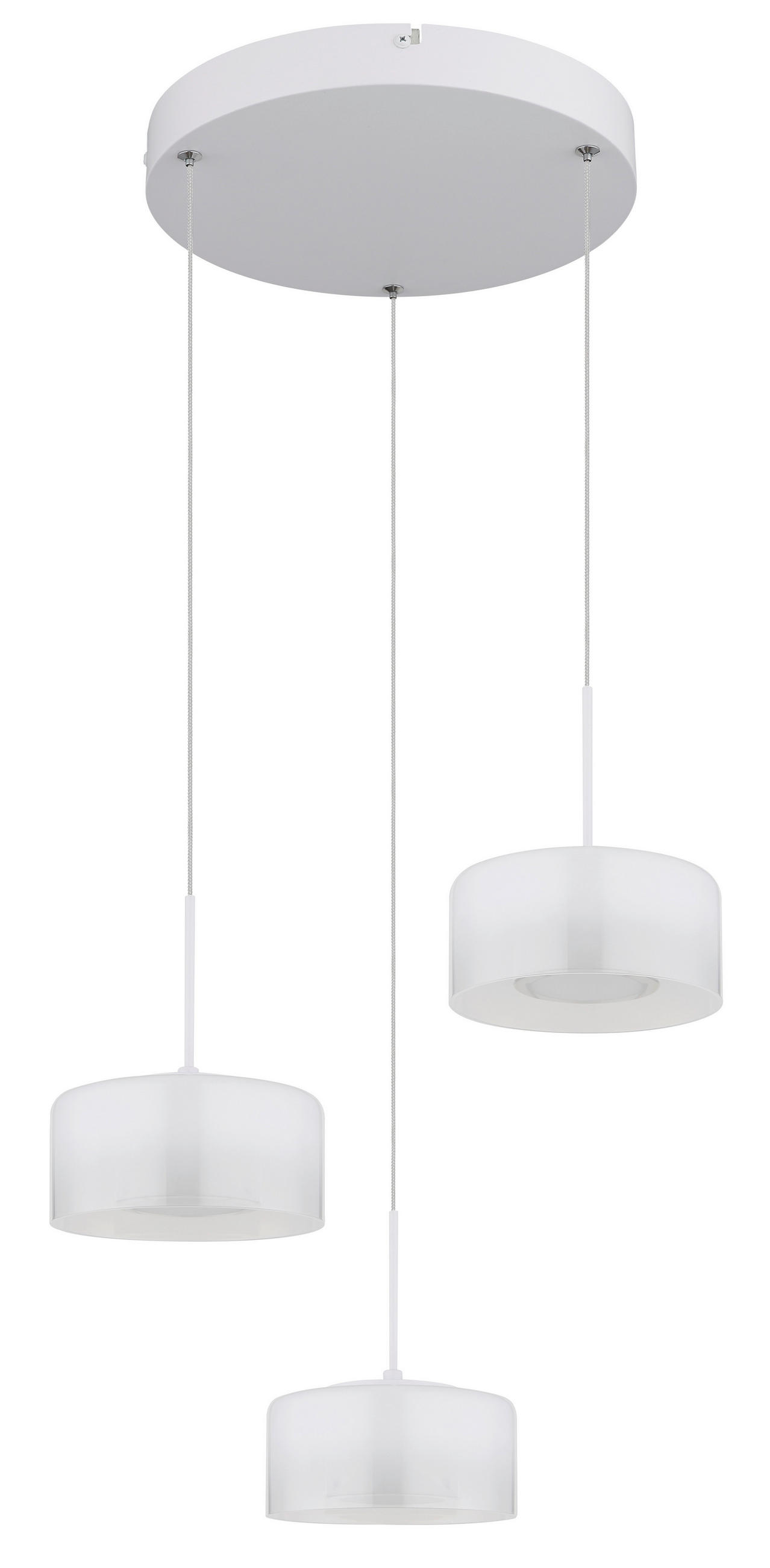 Thumbnail - Collet's Monde Hängeleuchte, Klar, Opal, Weiß, Metall, Kunststoff, Glas, 150 cm, Lampen & Leuchten, Innenbeleuchtung, Hä...