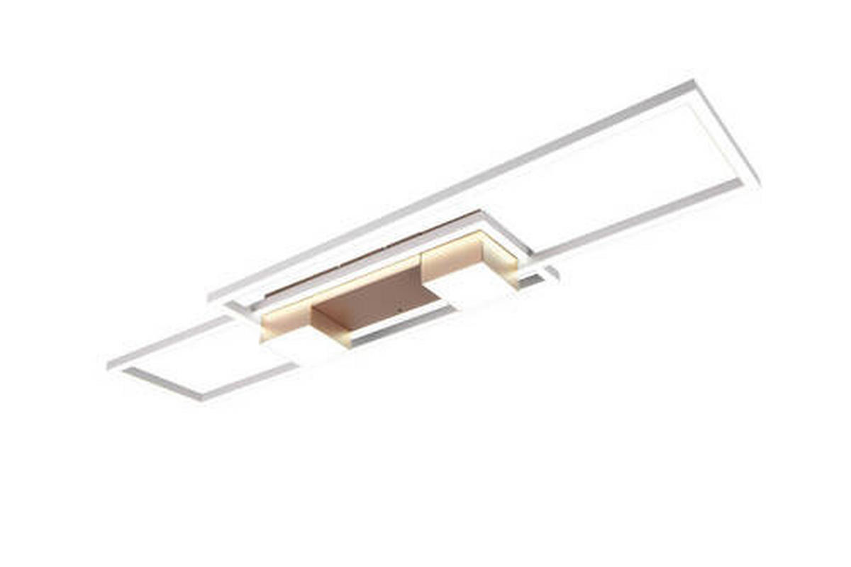 LED-TAKLAMPA Albany 100/28/8 cm  - brun/grå, Design, metall (100/28/8cm) - Trio Leuchten