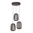 LED-HÄNGELEUCHTE Cage 40/50-150 cm  - Kupferfarben, Design, Kunststoff/Metall (40/50-150cm) - Dieter Knoll