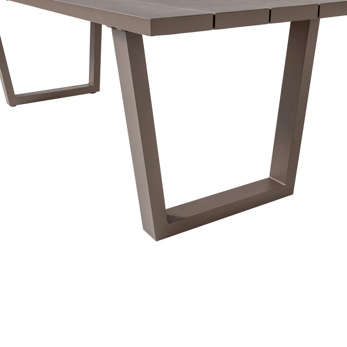 GARTENTISCH 240/87/75 cm Metall rechteckig  - Braun, MODERN, Metall (240/87/75cm) - Livetastic