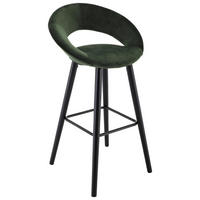 BARSKA STOLICA  tamnozelena   - tamnozelena, Moderno, drvo/tekstil (55,5/98/49cm) - Xora