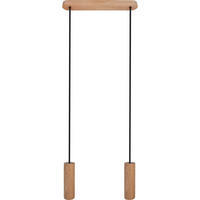 ZÁVĚSNÉ SVÍTIDLO, 37/90-140 cm  - černá/přírodní barvy, Natur, dřevo (37/90-140cm)