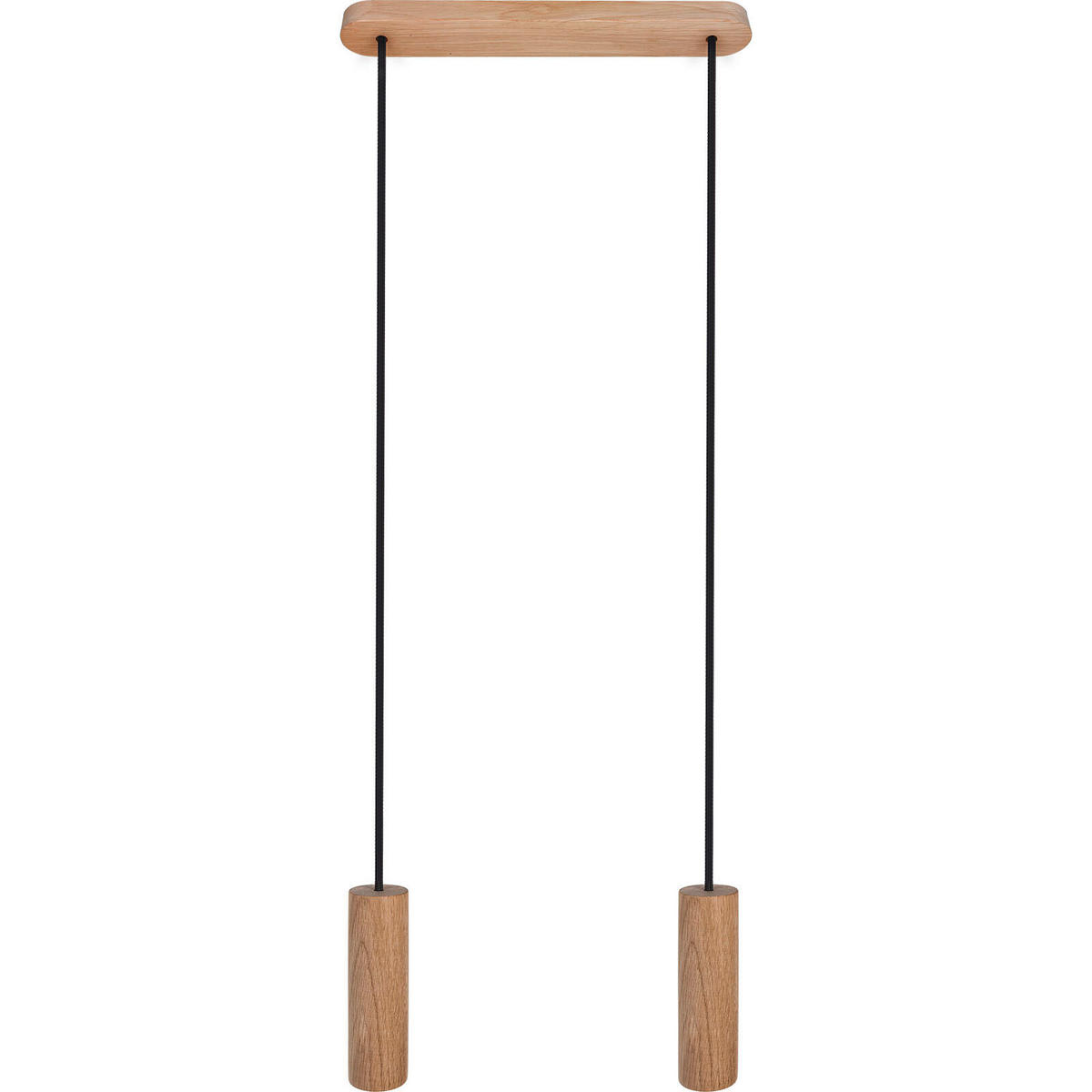 ZÁVĚSNÉ SVÍTIDLO, 37/90-140 cm  - černá/přírodní barvy, Natur, dřevo (37/90-140cm)