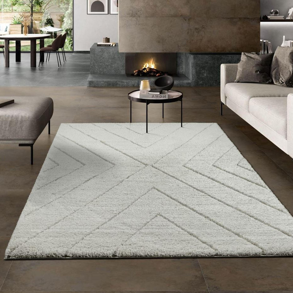 HOCHFLORTEPPICH 120/170 cm Ideal Shaggy Creme  - Creme, KONVENTIONELL, Textil (120/170cm) - Novel