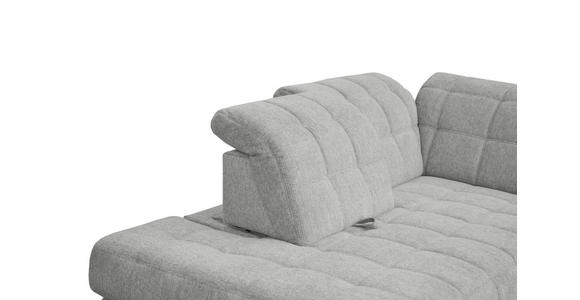 ECKSOFA Grau Webstoff  - Schwarz/Grau, Design, Holz/Textil (216/302cm) - Xora