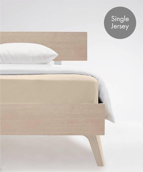 SPANNBETTTUCH Jenny C Single-Jersey  - Beige, Basics, Textil (100/200cm) - Fleuresse