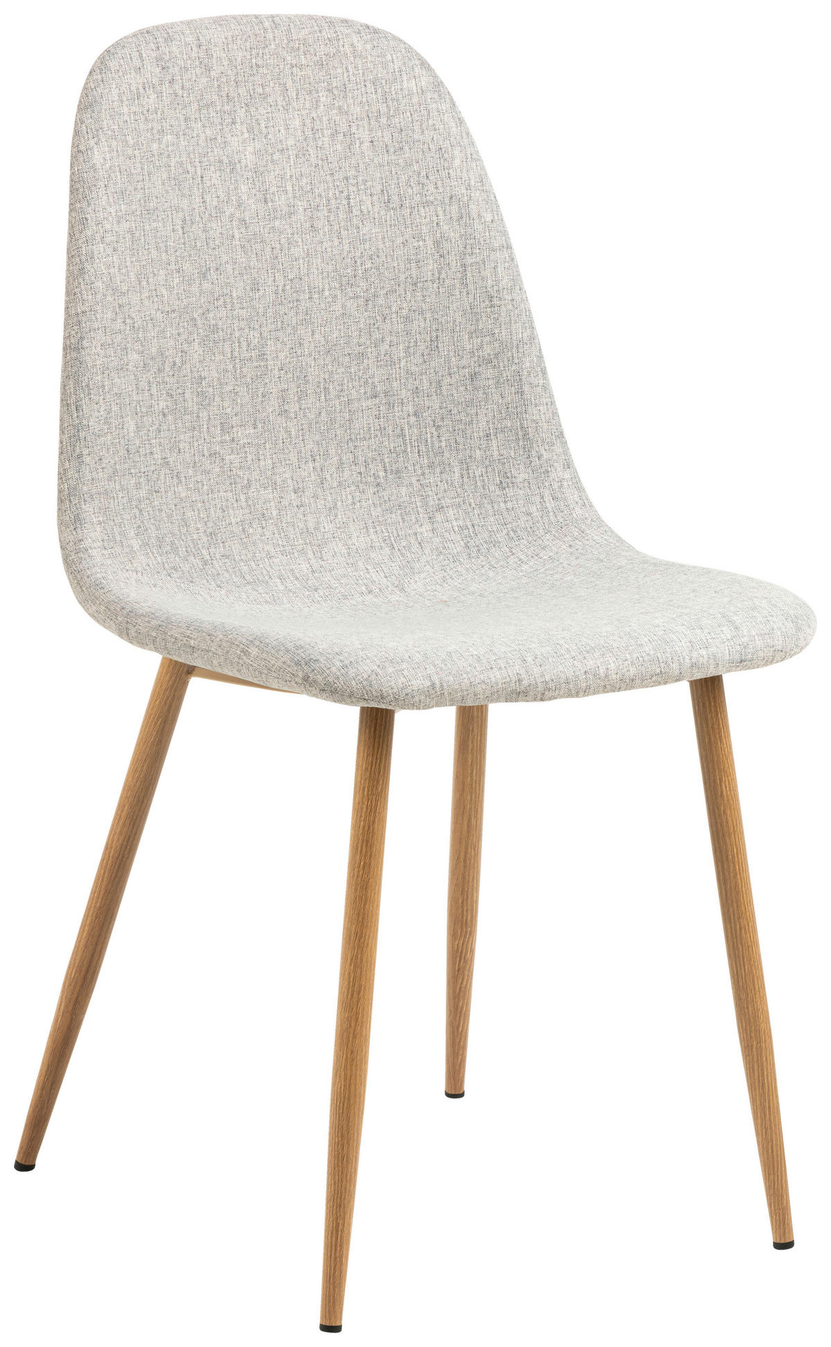 STUHL   Webstoff  - Eichefarben/Hellgrau, Trend, Textil/Metall (44/86/54cm)