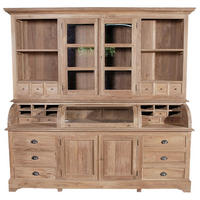 BUFFET 220/210/60 cm  in Naturfarben  - Messingfarben/Naturfarben, Design, Holz/Metall (220/210/60cm) - MID.YOU