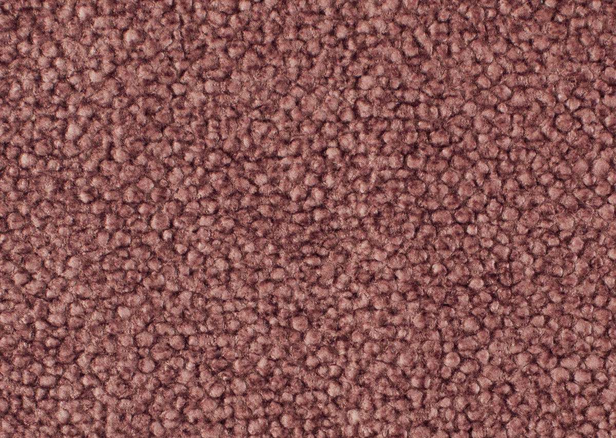 ECKSOFA in Velours Weinrot  - Weinrot/Schwarz, Design, Textil/Metall (187/295cm) - Novel
