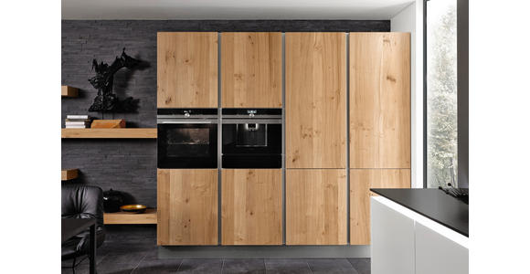 EINBAUKÜCHE - Eichefarben/Weiß, Design, Holzwerkstoff - Dieter Knoll