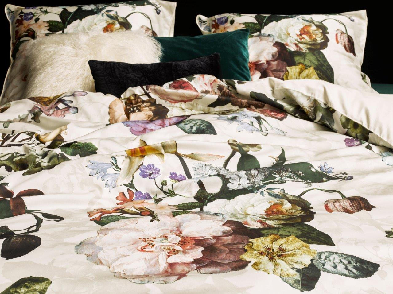 Thumbnail - Essenza Wendebettwäsche Fleur Duvet Cover, Creme, Textil, Blume, 155x220 cm, bügelleicht, schadstoffgeprüft, weiche und ...