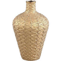 VAZA DEKORATIVNA    35 cm  keramika  - zlatne boje, Design, keramika (35cm)