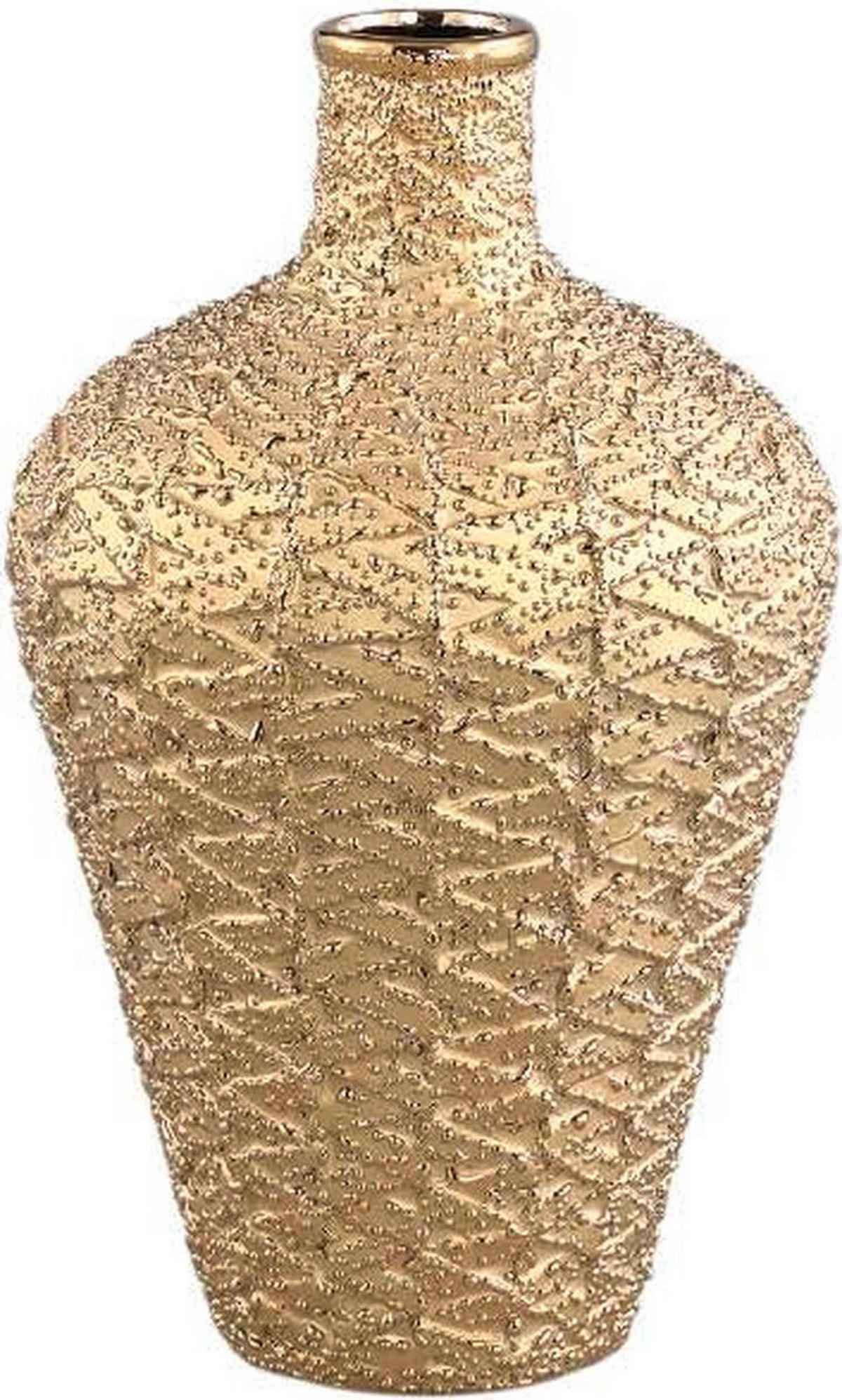 VAZA DEKORATIVNA    35 cm  keramika  - zlatne boje, Design, keramika (35cm)