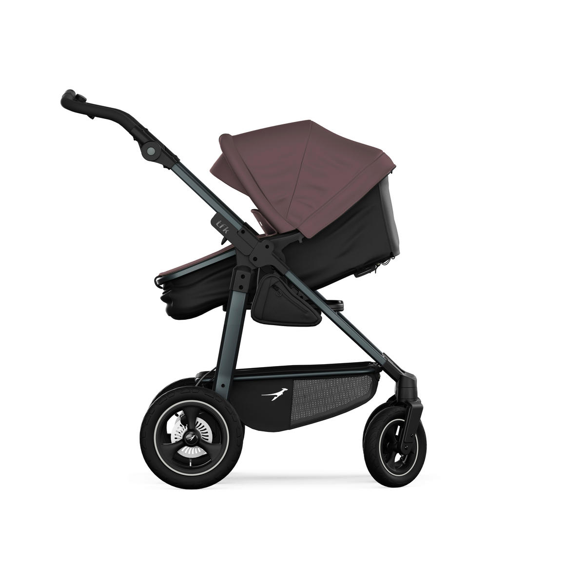 KOMBIKINDERWAGEN mono4 2-in-1 Kombikinderwagen  - Schwarz/Braun, Basics, Textil/Metall (57/111/108cm) - TFK