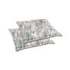 GARTENSITZKISSEN 2-er Set Blätter  - Beige/Grau, Basics, Textil (50/7/50cm)