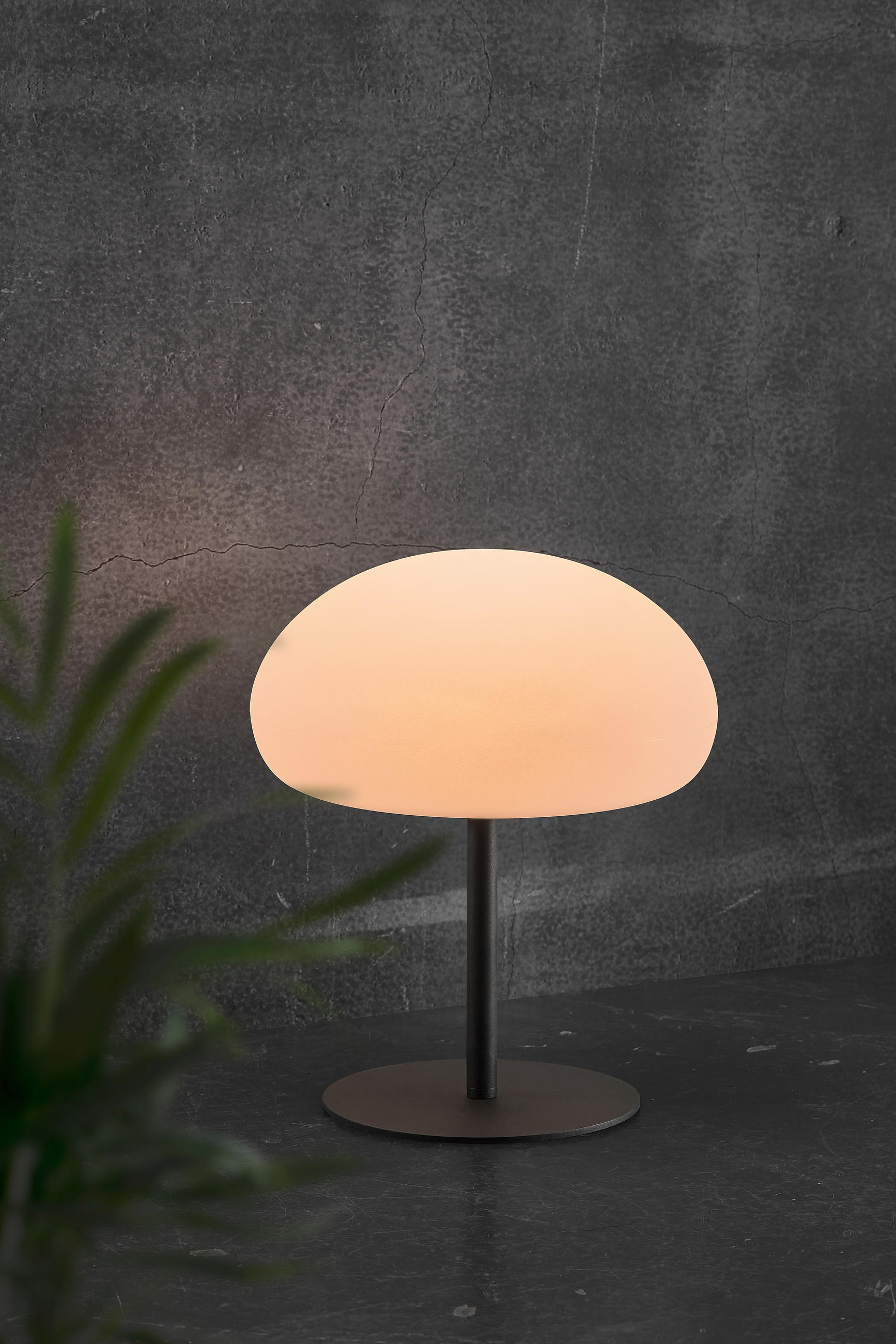 AKKU-TISCHLEUCHTE 34/40 cm  - Schwarz/Weiß, Design, Kunststoff/Metall (34/40cm) - Nordlux