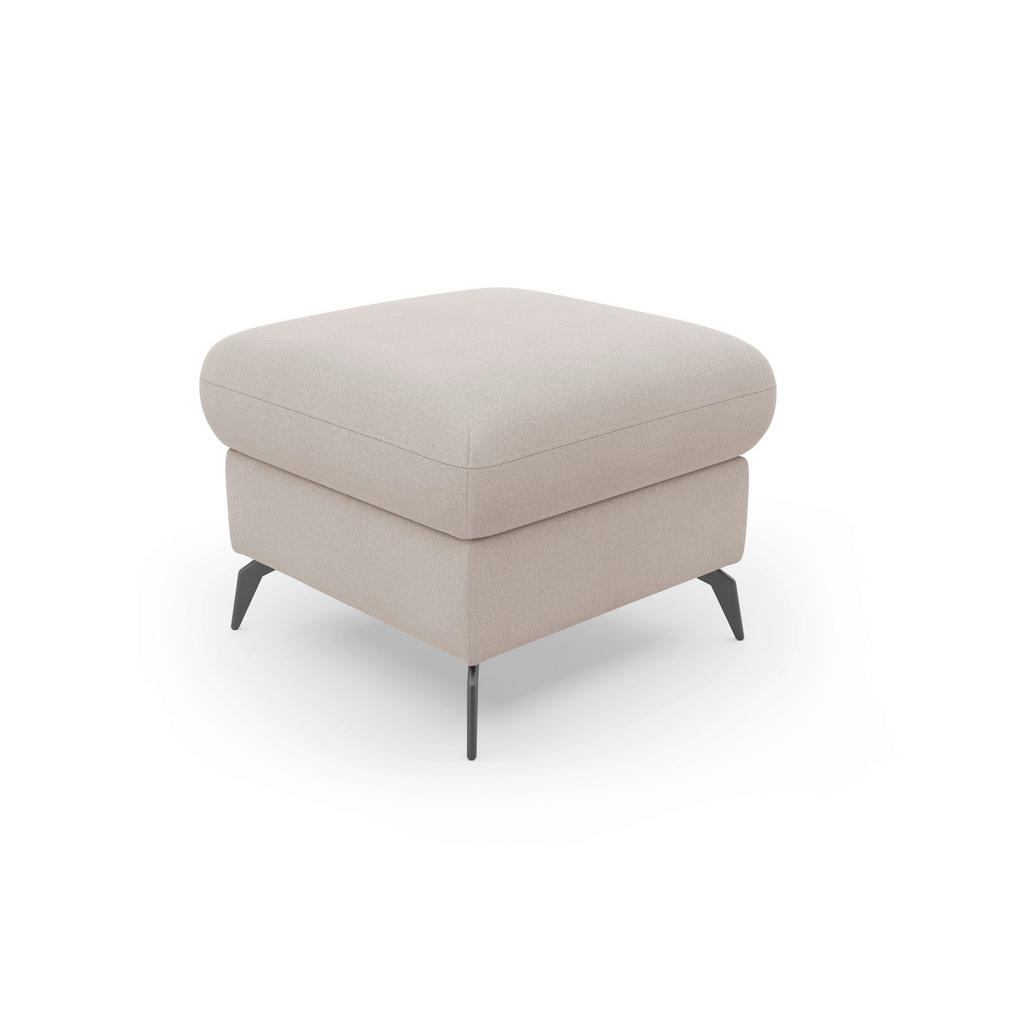 Thumbnail - Sit & More Hocker Rochelle E, Greige, Textil, quadratisch, 58x50x58 cm, DGM-Klimapakt, Made in Europe, Oeko-Tex® Standar...