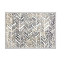 FUßMATTE  50/70 cm  Grau, Beige  - Beige/Grau, Design, Textil (50/70cm) - Esposa