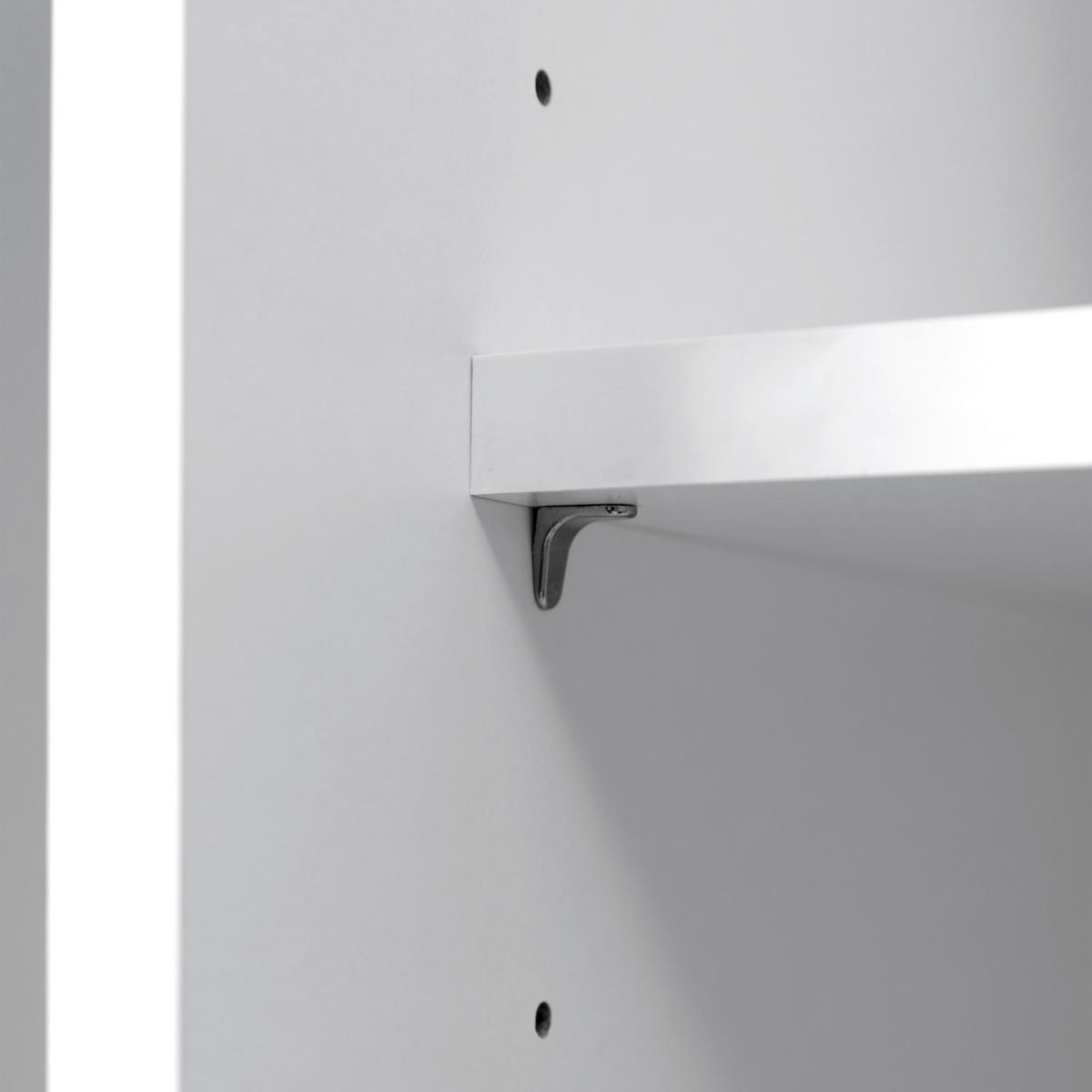 SCHIEBETÜRENSCHRANK 150/210/62 cm 2-türig Weiß  - Weiß Hochglanz/Alufarben, MODERN, Holzwerkstoff/Metall (150/210/62cm) - MID.YOU