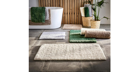 BADEMATTE 60/100 cm Weiß - Weiß, Basics, Kunststoff/Textil (60/100cm) - Ambiente
