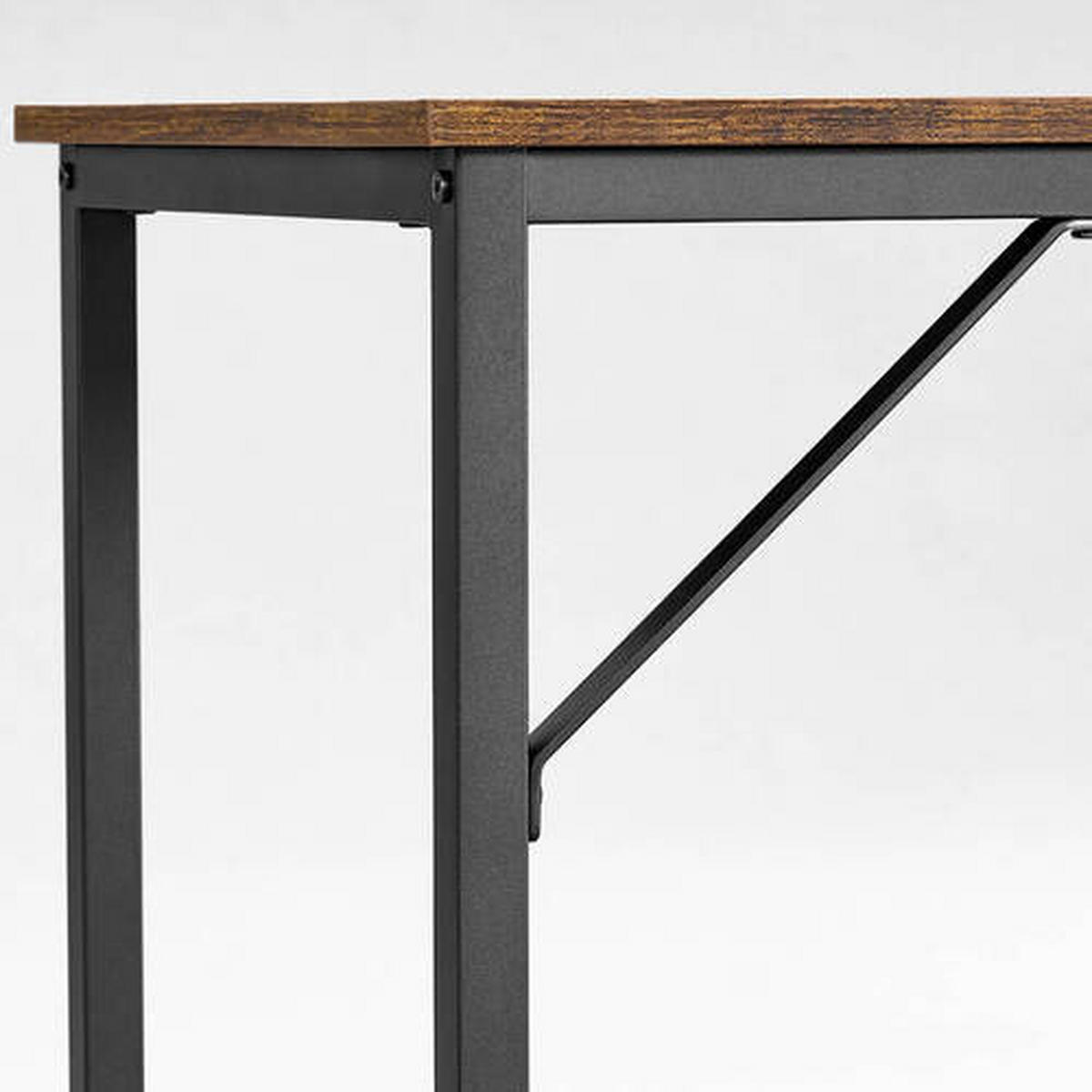 PÍSACÍ STÔL, hnedá, čierna, 100/50/75 cm - hnedá/čierna, Basics, kov/kompozitné drevo (100/50/75cm) - Boxxx