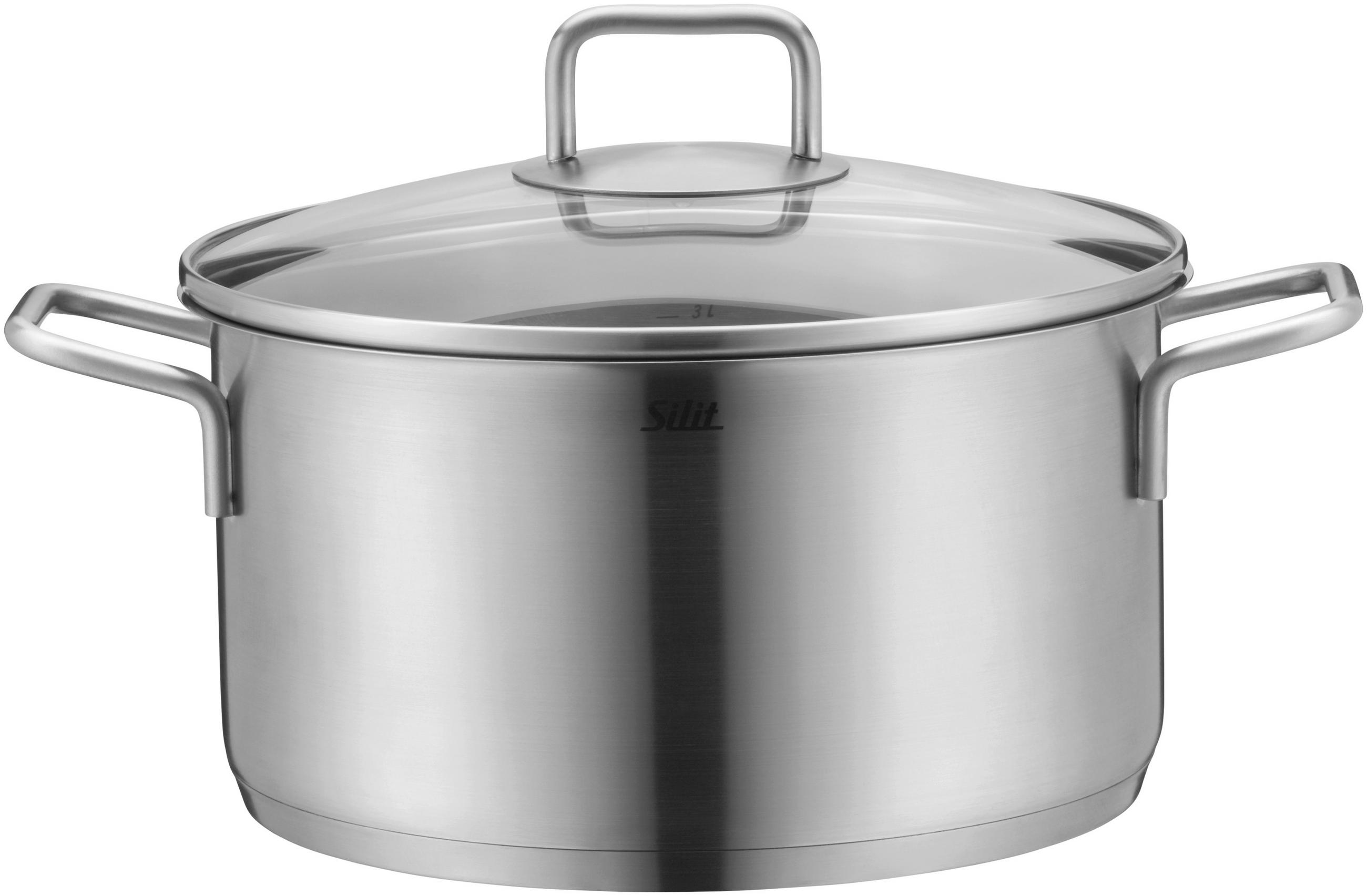 LONAC ZA MESO - svijetlo siva, Basics, metal (24cm) - Silit