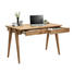 SCHREIBTISCH Wildeiche massiv Eichefarben - Eichefarben, KONVENTIONELL, Holz (120/76/65cm) - Linea Natura