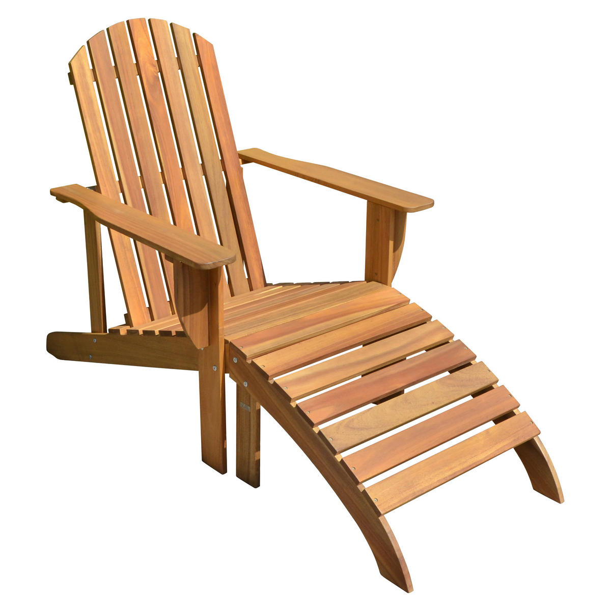SLUNEČNÍ LEHÁTKO dřevo - bílá/barva eukalyptového dřeva, Basics, dřevo (142/70/93cm) - Gardenson