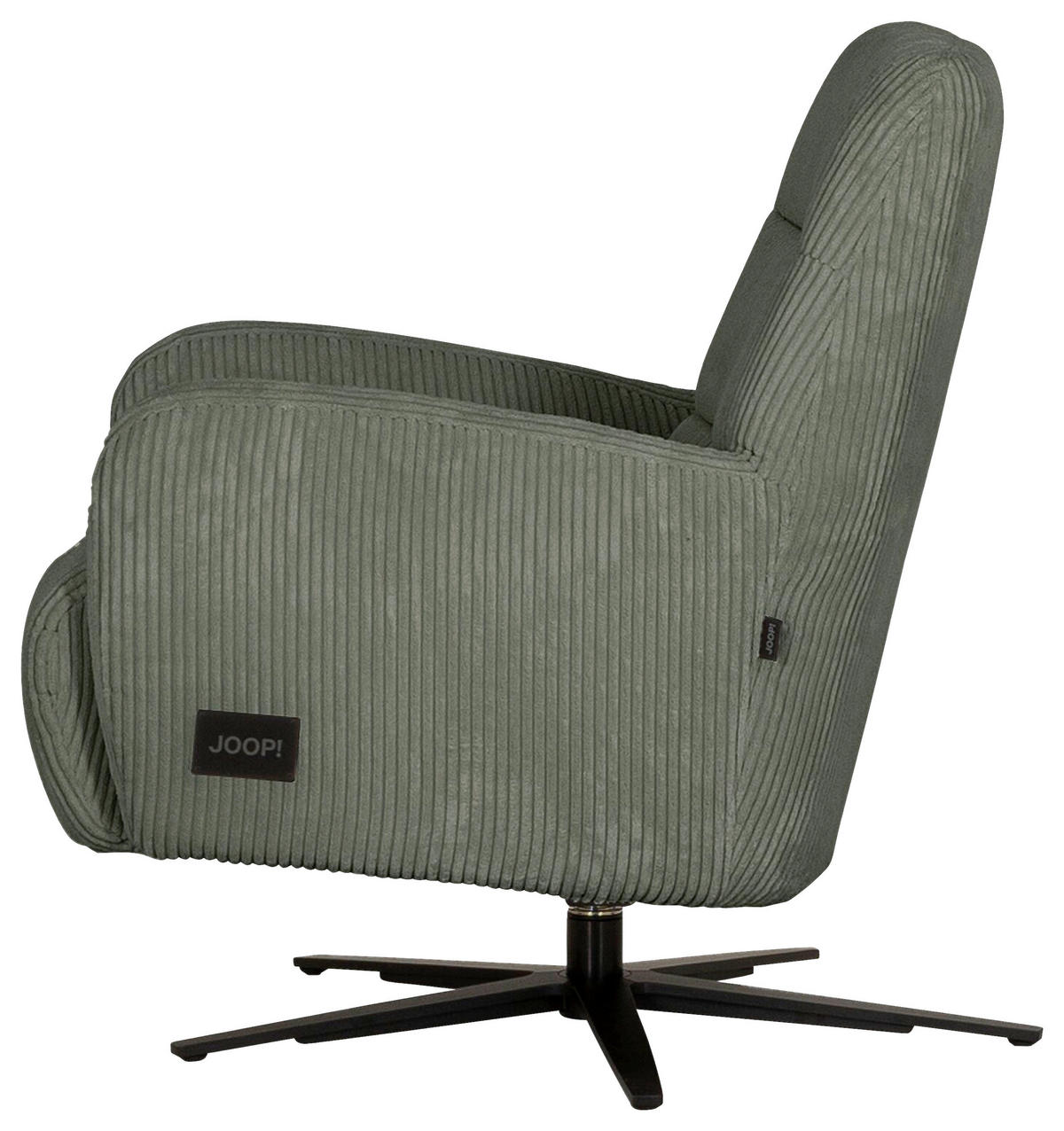 RELAXSESSEL Textil Olivgrün  - Schwarz/Olivgrün, Modern, Textil/Metall (66/85/83cm) - Joop!