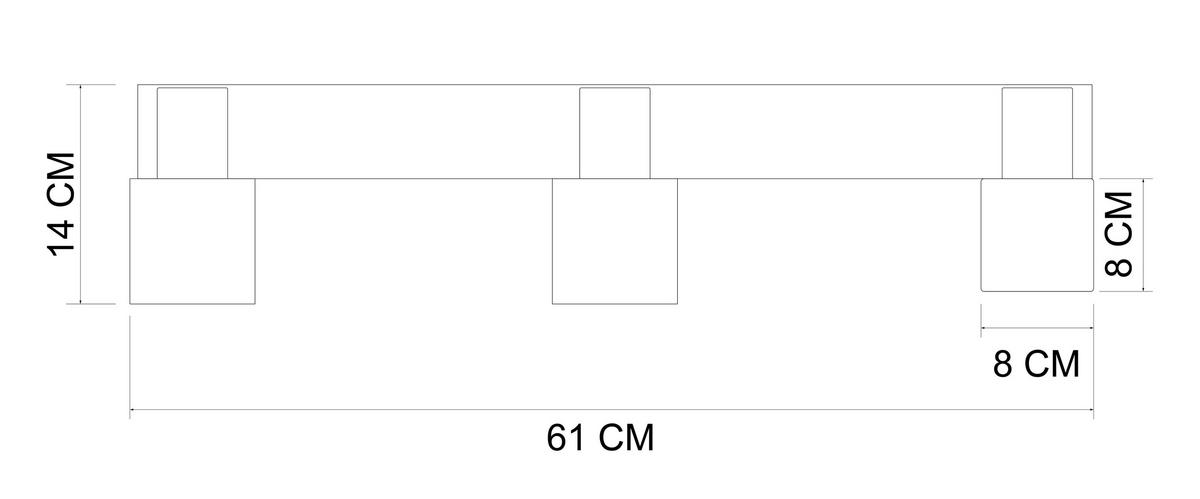 DECKENLEUCHTE 61/11,5/12,5 cm   - Weiß, Trend, Textil/Metall (61/11,5/12,5cm) - Novel
