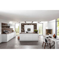 EINBAUKÜCHE NOVA LACK  - Nussbaumfarben/Weiß, Design, Holzwerkstoff - Nolte Küchen