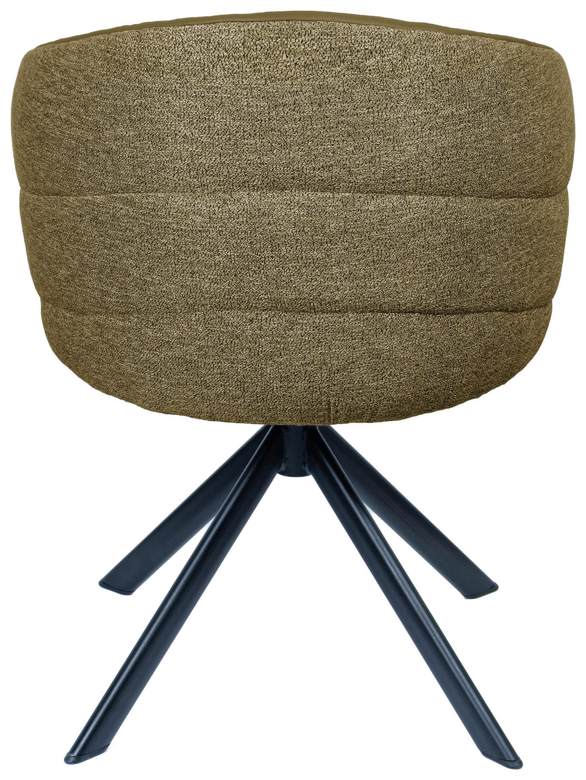 ARMLEHNSTUHL  in Eisen Webstoff Echtleder pigmentiert  - Schwarz/Olivgrün, Design, Leder/Textil (59/82/62cm) - Novel