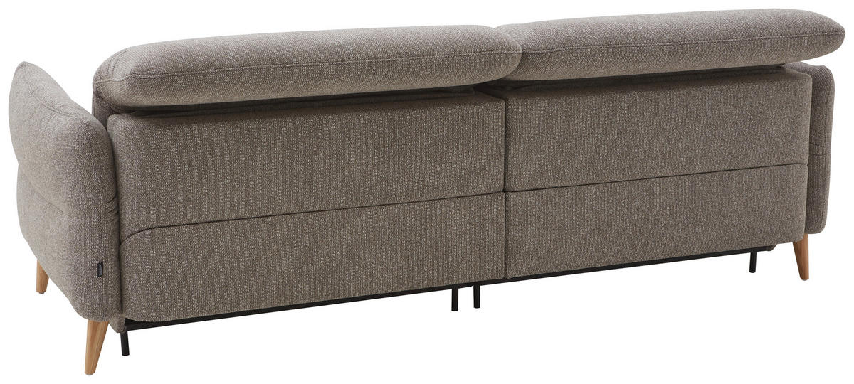 KÉTÜLÉSES KANAPÉ textil szürkésbézs  - szürkésbézs, Konventionell, textil/fa (234-262/84/112cm) - Dieter Knoll