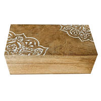 KUTIJA DEKORATIVNA  20/10/7 cm    - bijela/prirodne boje, Lifestyle, drvo (20/10/7cm) - Ambia Home